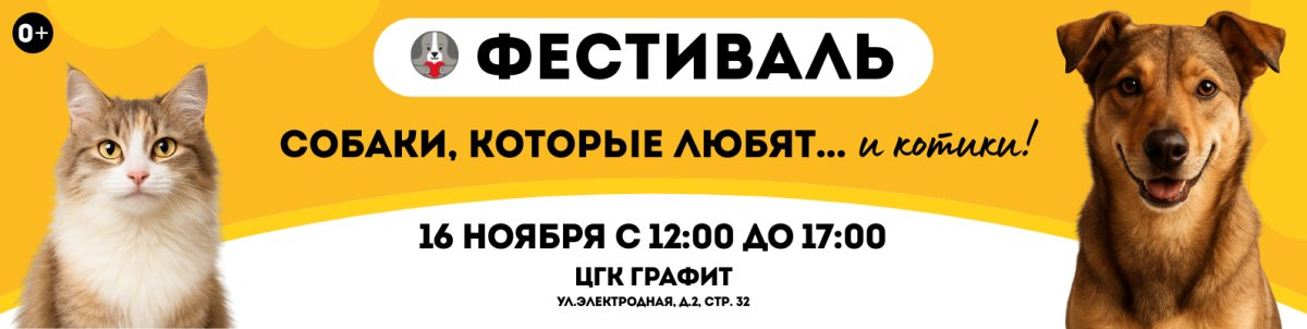 Фестиваль Собаки, которые любят... и котики 2025
