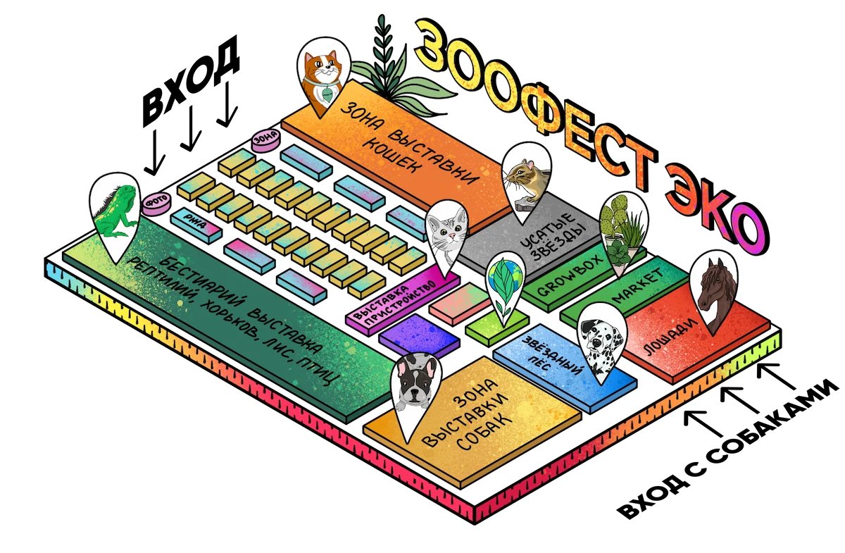 Карта фестиваля Зоофест Эко 2026